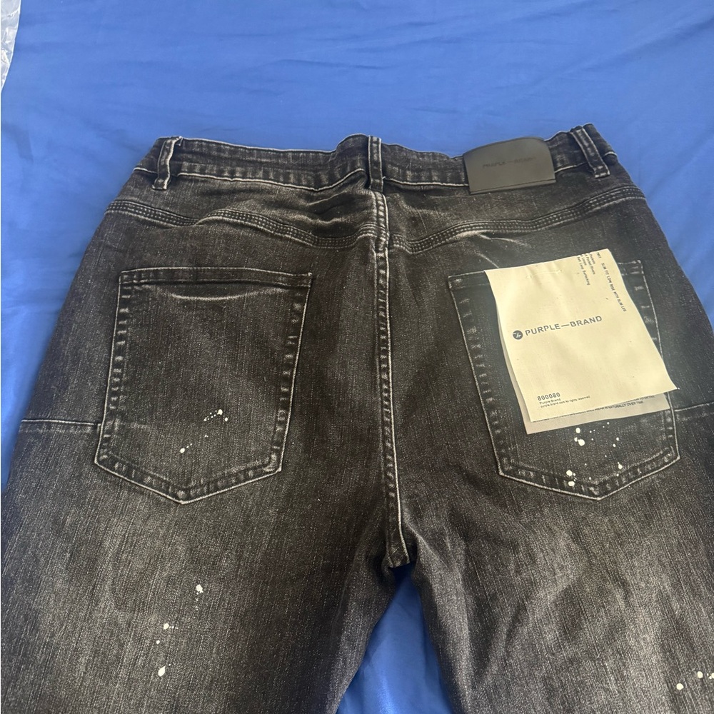 Purple jeans Distressed Black style no.002024 - Picture 4 of 7